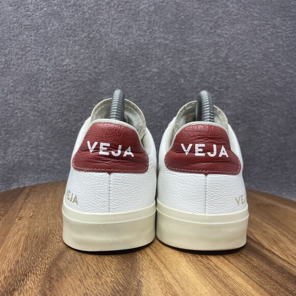 Veja White and Red Athletic Shoes - Picture 4 of 9